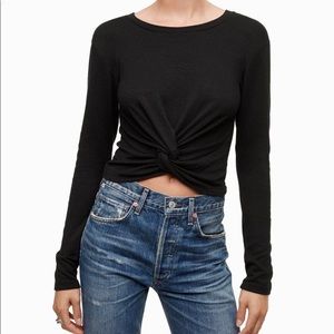 Aritzia Wilfred Free Twisted Knot Long Sleeve